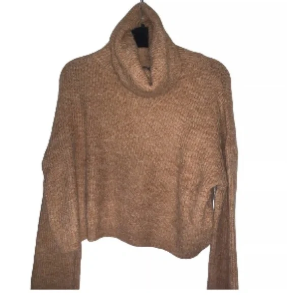 Cozy Brown Turtleneck Sweater - Picture 2 of 3